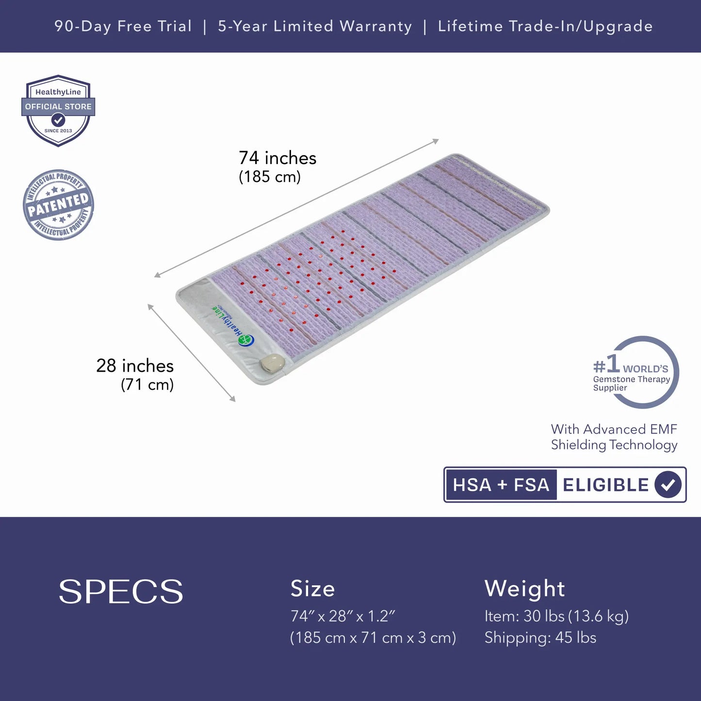 Platinum Series | PEMF Far Infrared Heating Mats
