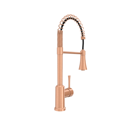 One-Handle Pre-Rinse Spring Copper Kitchen Faucet - AK96566-C