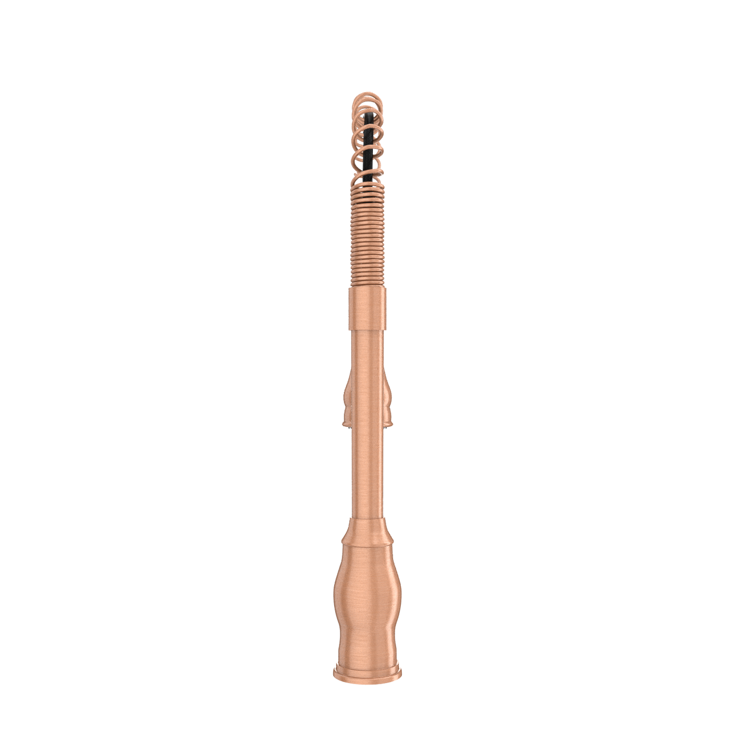 Copper Kitchen Faucet with Soap Dispenser, Single Handle Solid Brass High Arc Pull Down Sprayer Head Kitchen Sink Faucets with Deck Plate
