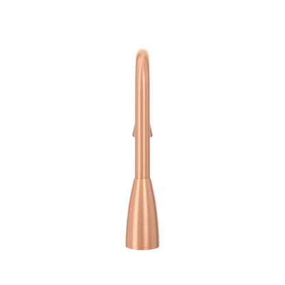 Copper Kitchen Faucet with Soap Dispenser, Single Handle Solid Brass High Arc Pull Down Sprayer Head Kitchen Sink Faucets with Deck Plate
