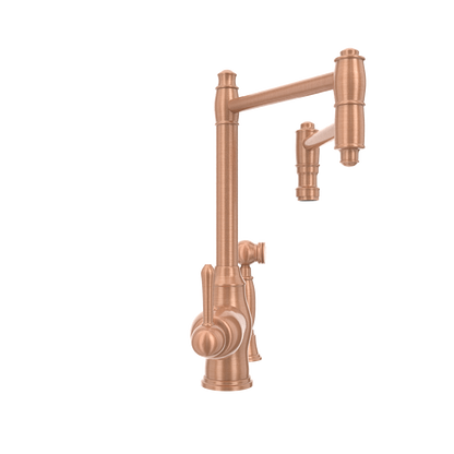One-Handle Copper Pot Filler Kitchen Faucet with Side Sprayer - AK96918P2