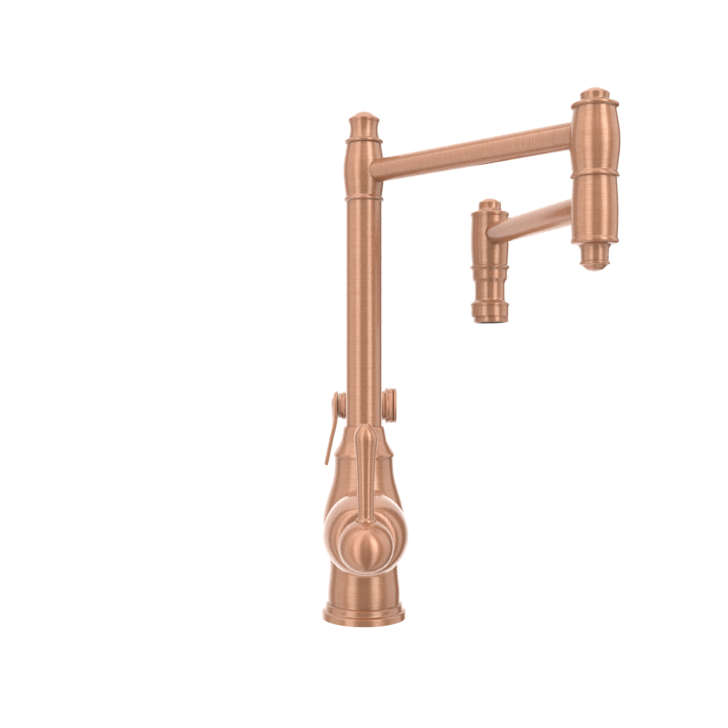 One-Handle Copper Pot Filler Kitchen Faucet with Side Sprayer - AK96918P2