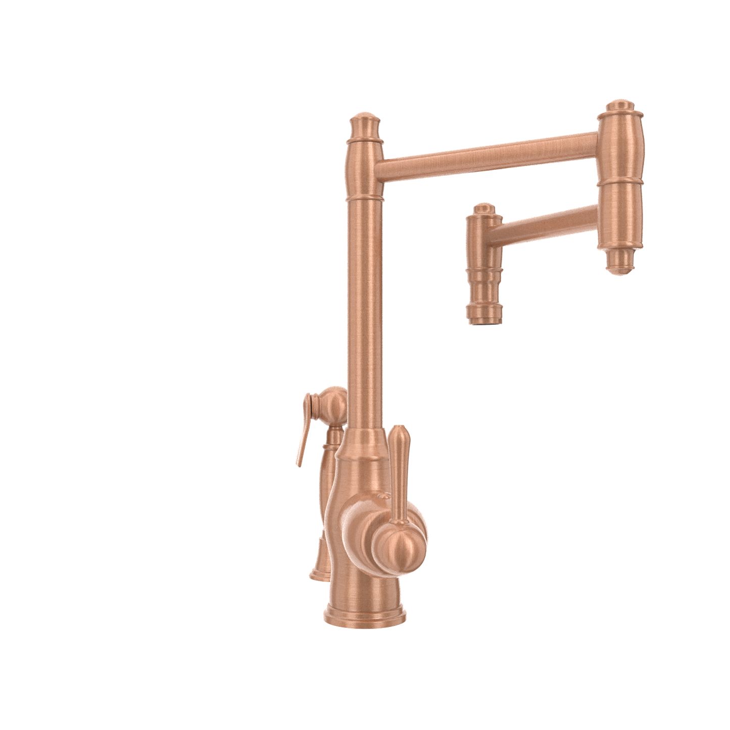 One-Handle Copper Pot Filler Kitchen Faucet with Side Sprayer - AK96918P2