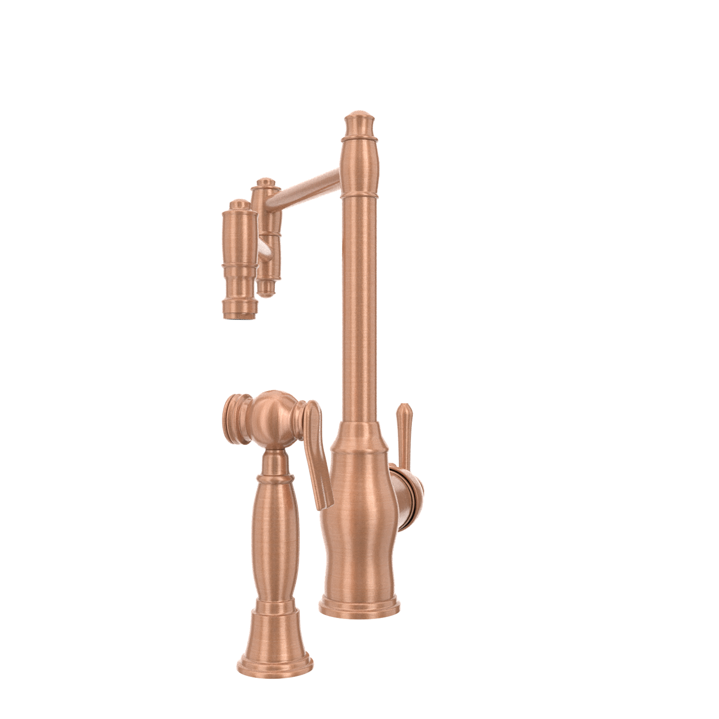 One-Handle Copper Pot Filler Kitchen Faucet with Side Sprayer - AK96918P2
