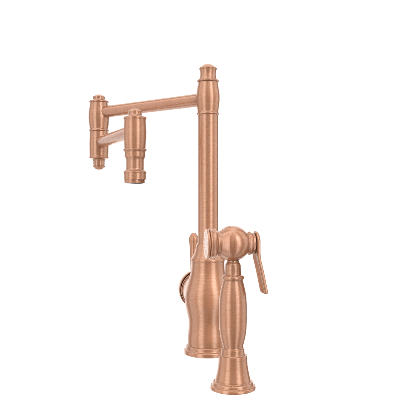 One-Handle Copper Pot Filler Kitchen Faucet with Side Sprayer - AK96918P2