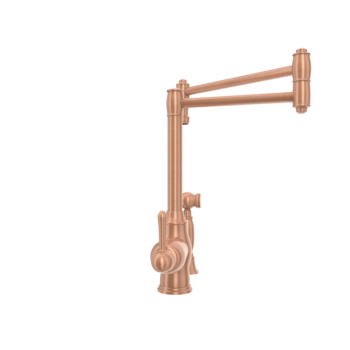 One-Handle Copper Pot Filler Kitchen Faucet with Side Sprayer - AK96918P1