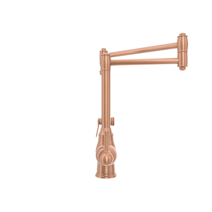 One-Handle Copper Pot Filler Kitchen Faucet with Side Sprayer - AK96918P1