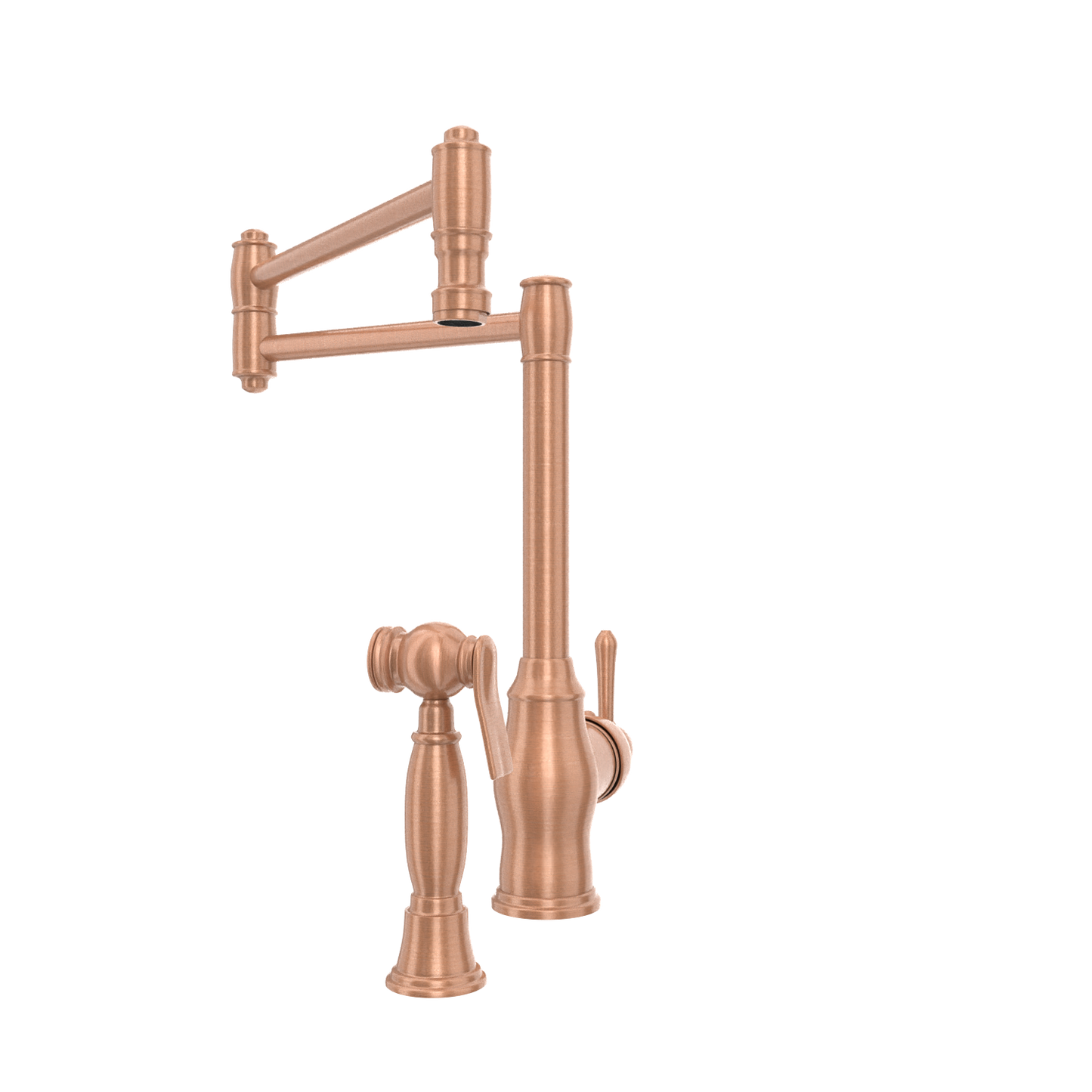 One-Handle Copper Pot Filler Kitchen Faucet with Side Sprayer - AK96918P1