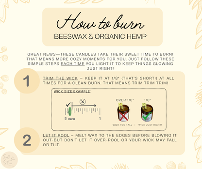 Spring Beeswax Candle Bundle 4 Pack | Non-Toxic Candles