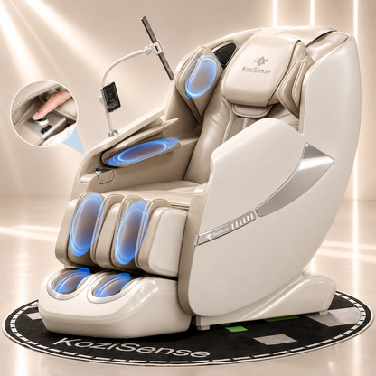 KoziSense 2026 Upgraded A18 3D SL-track Massage Chair - (Black and Brown)