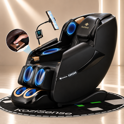 KoziSense 2026 Upgraded A18 3D SL-track Massage Chair - (Black and Brown)