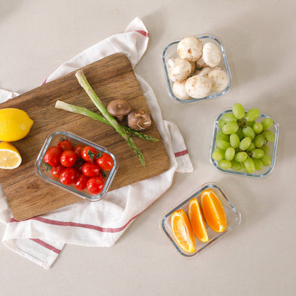 Cloc Glass Square Food Storage