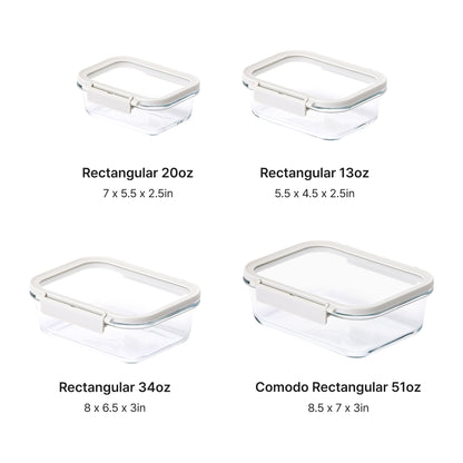 Comodo Rectangular Food Storage