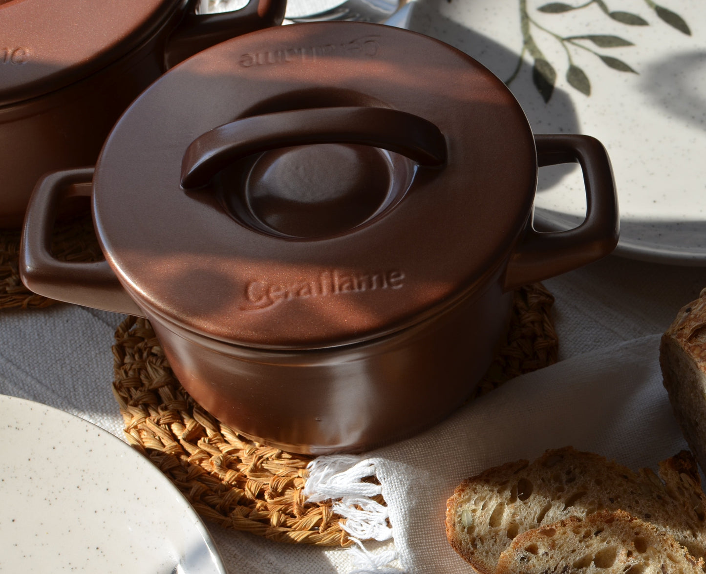 Duo 9 Piece Ceramic Cookware  Set - Ceramic Lid