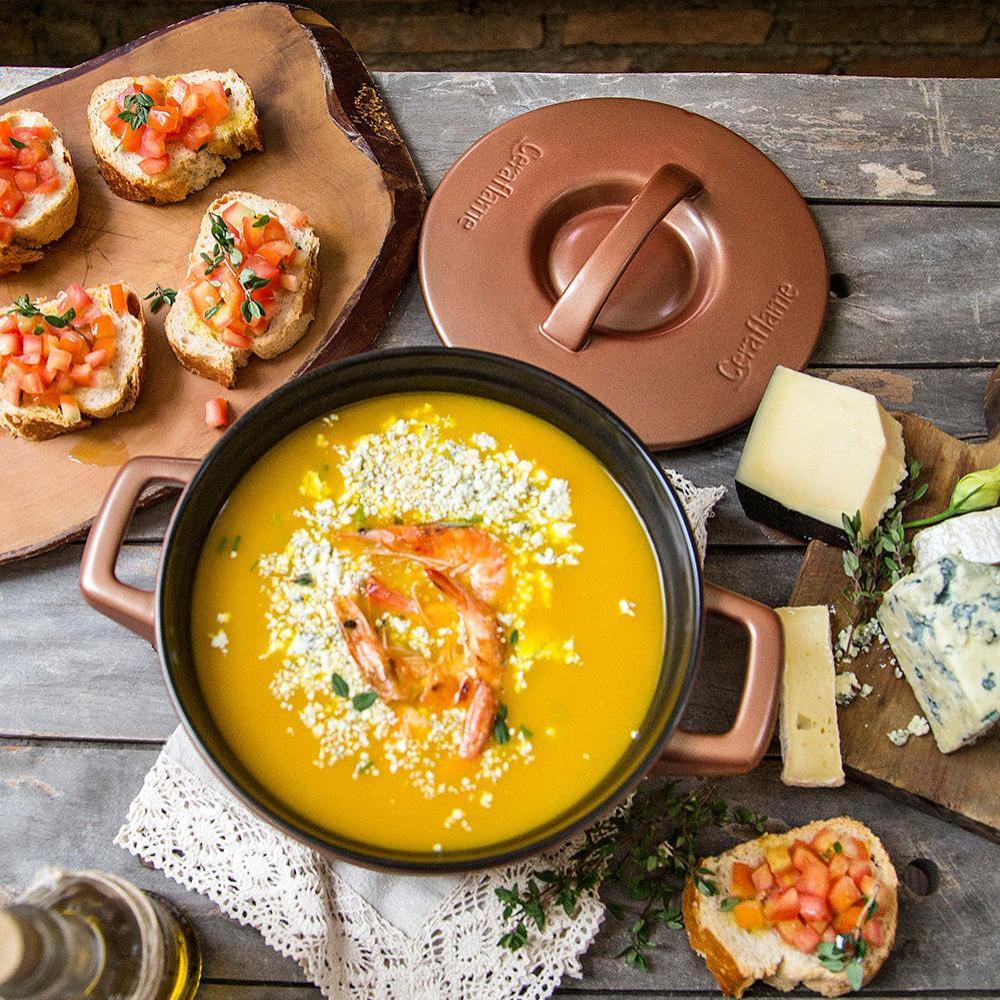Duo 9 Piece Ceramic Cookware  Set - Ceramic Lid