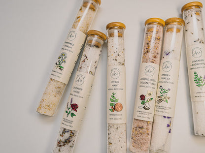 🌿 Botanical Bath Salt Soak – Relaxing Mineral Bath | Multiple Scent Options