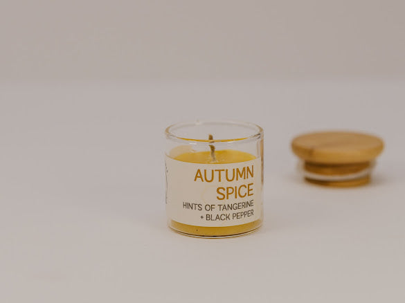 1 oz Mini Beeswax Candle – Choose Your Scent