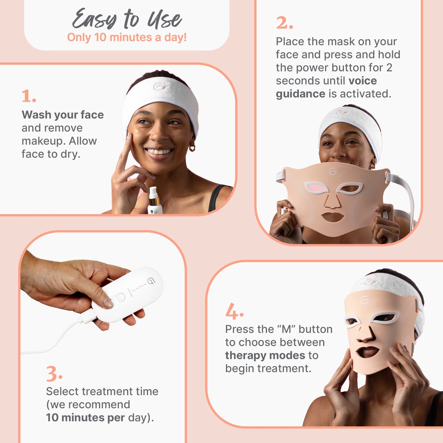 GlowUp™ LED Light Therapy Face Mask