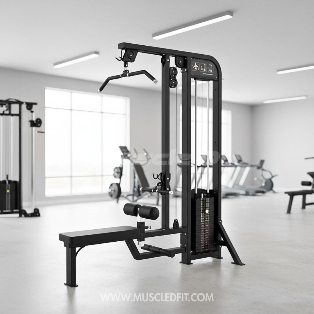 Excel Lat Pulldown/Low Row Combo -  - Muscle D Fitness - Selectorized Multi Function Machine