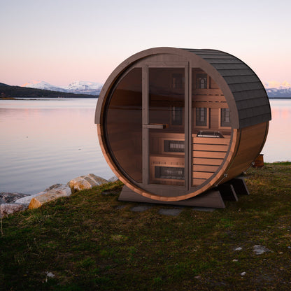 Finnmark Cedar Combination Barrel Sauna FD-6