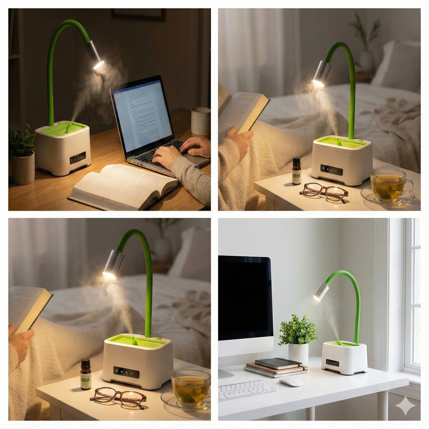 ZAQ Lumin Aromatherapy Diffuser | Ultrasonic Mist, LED Lamp & Humidifier