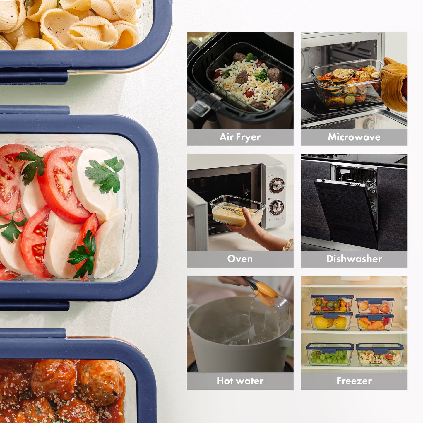 Glace Rectangular Food Storage