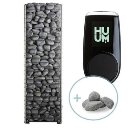 SaunaLife Model CL12GCP Cube-Series Outdoor Home Sauna with Huum Heater