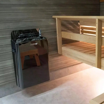 Harvia Wall Sauna Heater 6KW with Built-In Controls - Finnish Sauna Builders