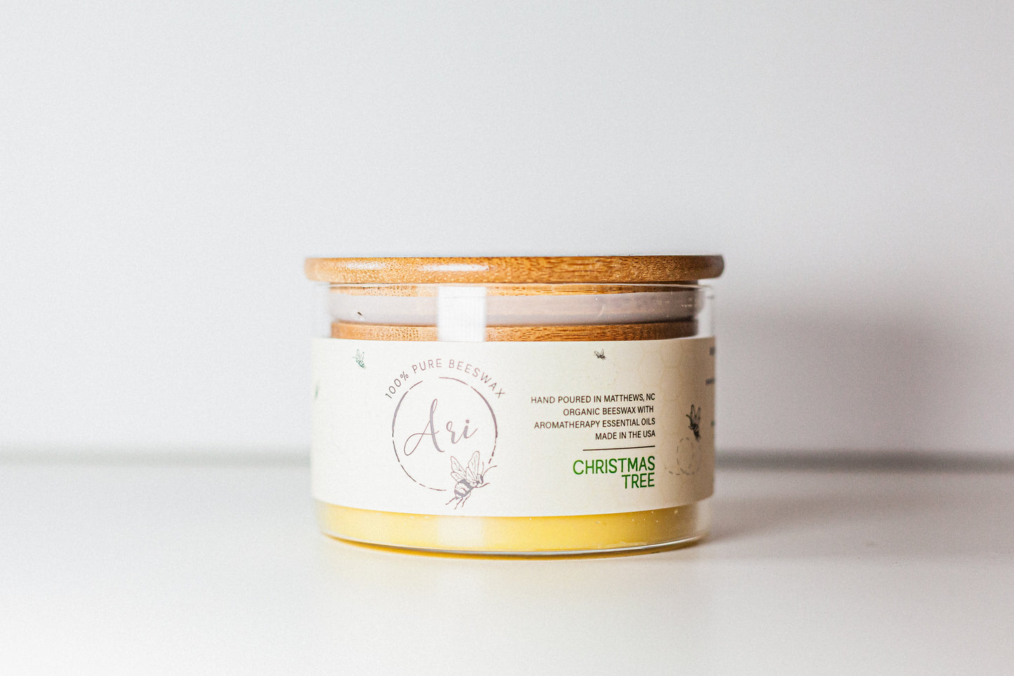 Christmas Tree Beeswax Candle |8 oz