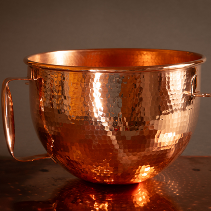 Copper Mixing Bowl for KitchenAid Lift Stand Mixers - fits most 5, 6, 7, and 8 quart Mixer models