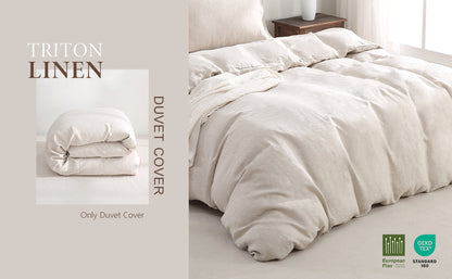 100% Linen Duvet Cover - Natural Linen Duvet Cover Only