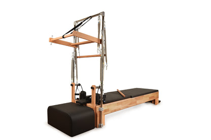 Private Pilates Premium Wood Reformer-Tower Bundle