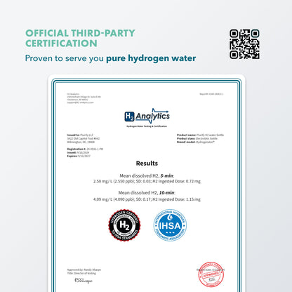 PIURIFY Hydrogenator® Hydrogen Water Bottle - Pink