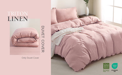 100% Linen Duvet Cover - Pink Duvet Cover Only