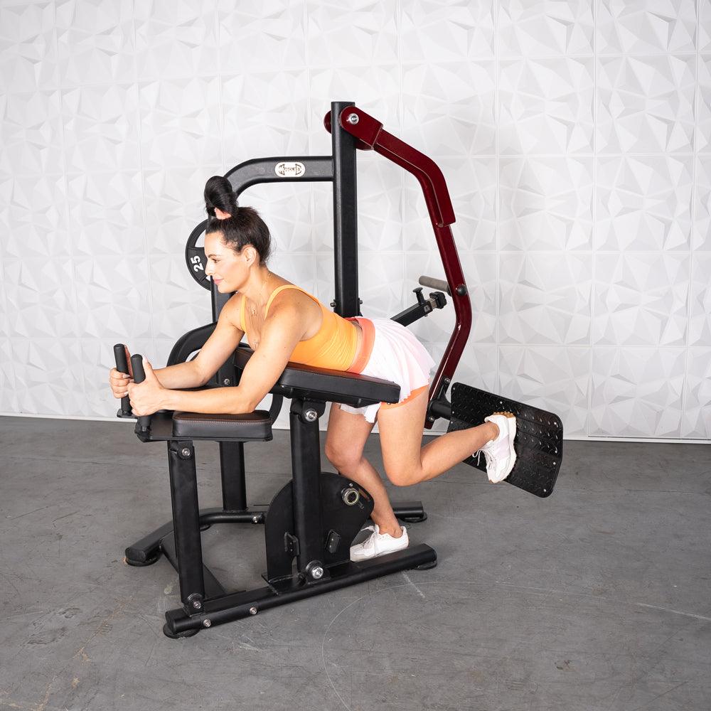 Pro Strength Booty Shaper - Muscle D Fitness - Adjustable, Plate Loaded, Glute Kick