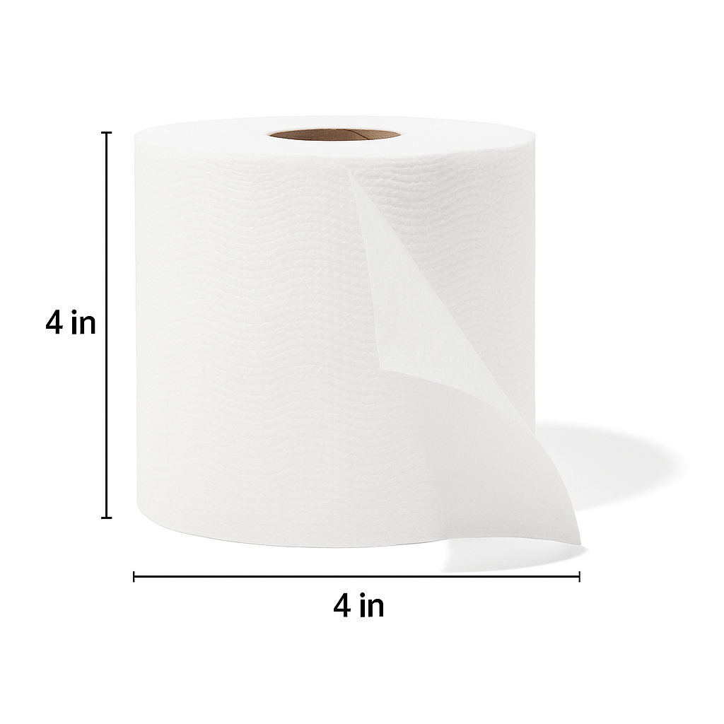 Bamboo Toilet Paper – 80 Rolls, 3-Ply, 400 Sheets, Bulk for Business, Commercial & Schools