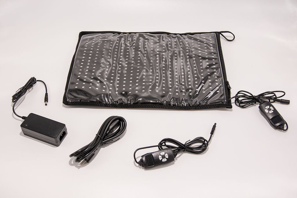 Medium Red Light Pad for Pain Relief & Recovery | 16" x 11" | 1188 LEDs + 12V Car Adapter