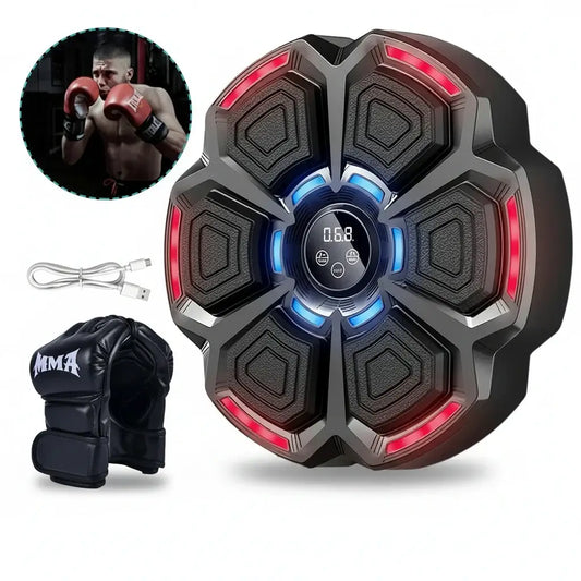 Music Boxing Machine | Wall-Mounted Workout Equipment for Adults & Kids