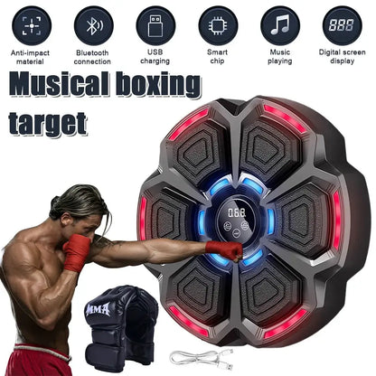 Music Boxing Machine | Wall-Mounted Workout Equipment for Adults & Kids