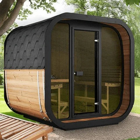 SaunaLife Model CL7G Cube-Series Outdoor Sauna | 6 Persons