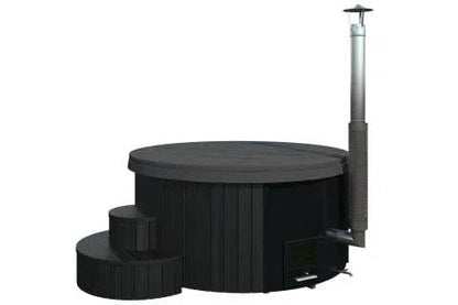 SaunaLife Model S4B — Wood-Fired Hot Tub for 6 | No Electricity Required