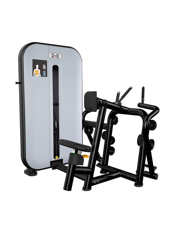 Vogue Seated Row - Muscle D Fitness -  Adjustable Seat - Pin Selectorized - Lat Workout
