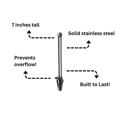 Sertodo Sight Tube Stainless Steel Spigot For Water Dispenser