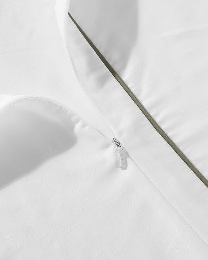 Lumière Luxe Duvet Cover with Piping