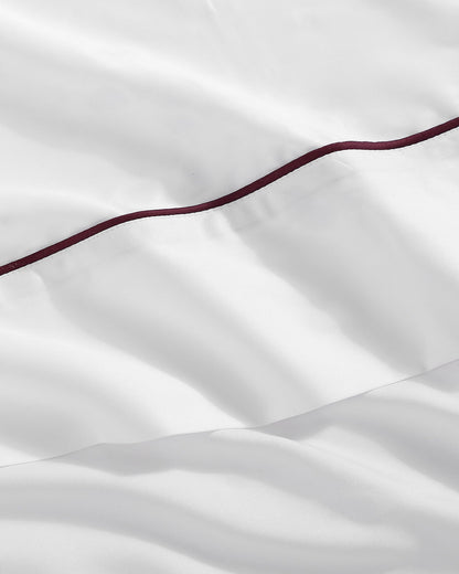 Lumière Luxe Top Sheet with Piping