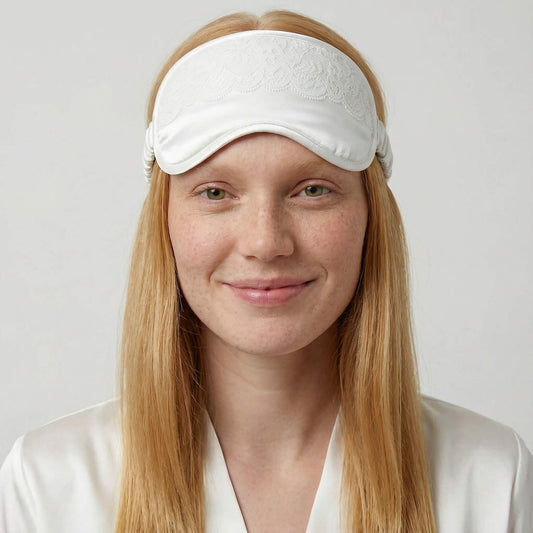 EcoSilk Lace Trim Sleep Mask