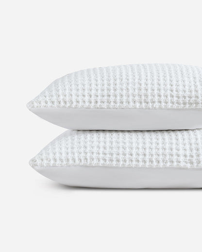 Snug Waffle + Bamboo Viscose Sham Set