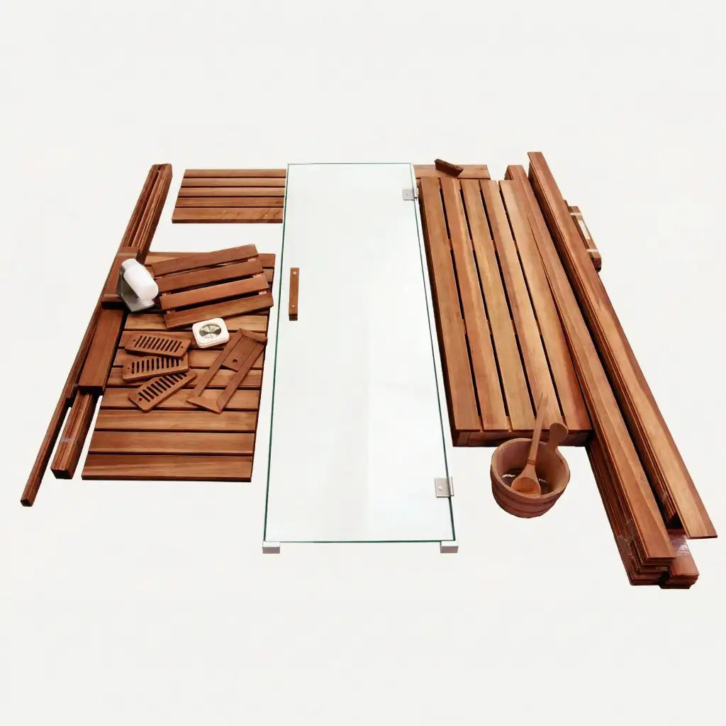 Custom Indoor Sauna Room - 6' x 7' x 8' - Finnish Sauna Builders