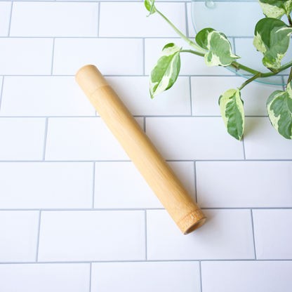 Bamboo Travel Toothbrush Case
