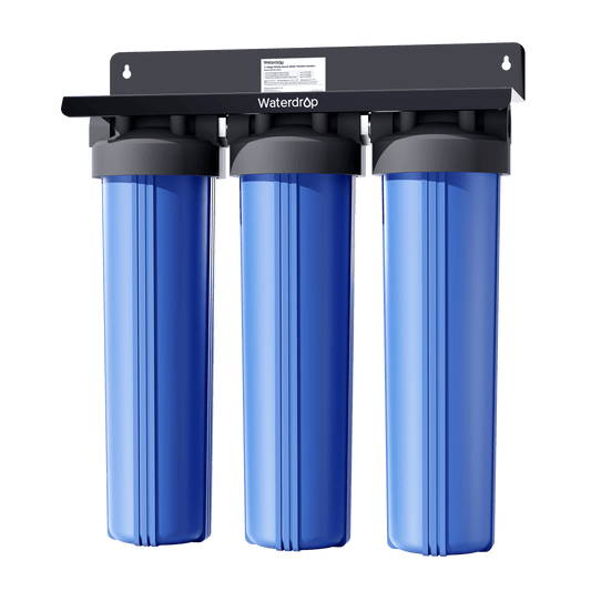 Waterdrop 3-Stage Whole House Water Filter System | Reduce Iron & Manganese